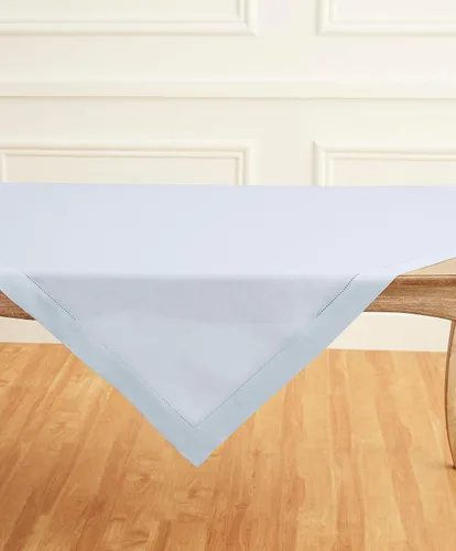 Vista 88 de Solino Home Mantel de lino blanco de 52 x 52 pulgadas, mantel cuadrado de lino 100% puro, con dobladillo clásico, lavable a máquina para verano