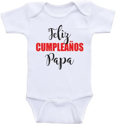 Vista 6 de Feliz Cumpleanos Papa - Body de cumpleaños para bebé