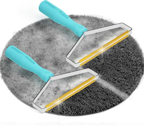 Vista 10 de Uproot Clean Pro Pet Hair Removal Tool - Multi-Fabric Edge, Carpet Rake