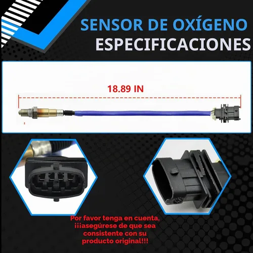 Vista 2 de Sensor de oxígeno Upstream O2 Sensor compatible con Chevy Cruze 2011-2015 2016 Cruze 2012-2020 Limited 2013-2021 Sonic Trax Volt 1.4L L4