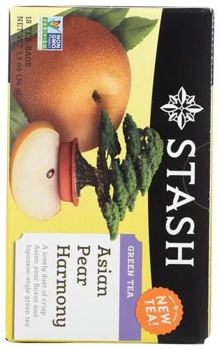 Vista 2 de Asian Pear Harmony GreenTea Stash Tea 18 Bolsa