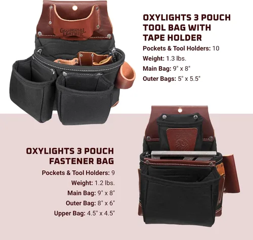 Vista 4 de Occidental Leather OxyLights Framer - Utility Holster Pouch Package with Double Outer Bag - Made in USA