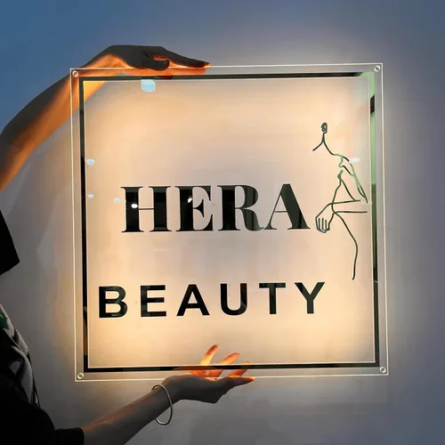 Vista 11 de Letrero LED con logotipo personalizado, letrero acrílico personalizado, letreros de negocios personalizados Logotipo de negocio personalizado