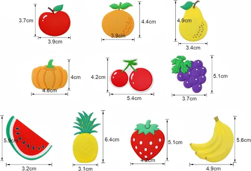 Vista 2 de Penta Angel Imanes de goma para refrigerador, 10 unidades, imanes grandes para refrigerador, calcomanías para pizarra blanca para oficina, gabinete