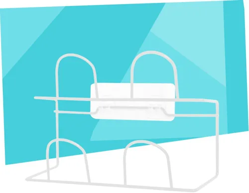 Vista 4 de ARTIBETTER Zapatero montado en la pared de 3 piezas, organizador de zapatos de doble capa para entrada, baño, dormitorio, diseño resistente, ahorro