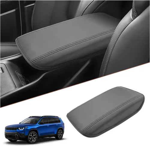 Vista 9 de SKTU Funda para reposabrazos de Jeep Cherokee 2026 + Cherokee (Base/Laredo/Limited/Overland) 2026, cubierta de consola central, accesorios para Jeep