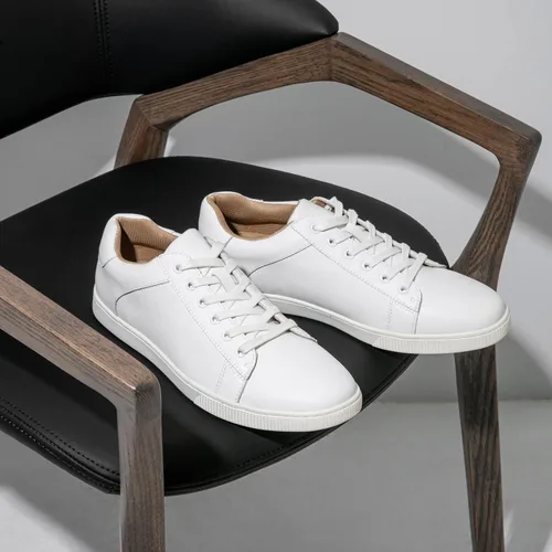Vista 7 de Jousen Zapatos casuales para hombre, zapatillas de vestir de cuero, zapatos casuales de negocios para hombres, zapatillas de moda transpirables