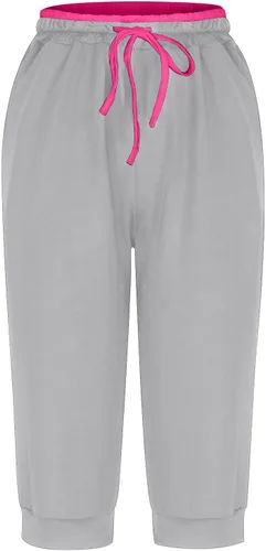 Vista 142 de Pantalones capri para mujer, estilo casual, de verano, elásticos, de cintura alta, pantalones de yoga, ajuste atlético, pantalones deportivos