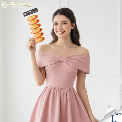 Vista 5 de RC ROCHE ORNAMENT 6 pinzas para el cabello con garra plana para mujer, peine de apertura lateral curvada, agarre fuerte, agarre antideslizante