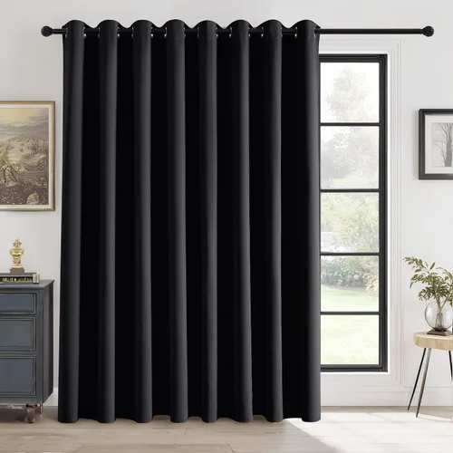 Vista 97 de RYB HOME Cortinas portátiles para puerta con privacidad, cortinas opacas y aislantes térmicas para dormitorio, armario, sala de estar, comedor, Beige
