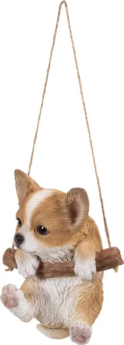 Vista 2 de HI-LINE Gift Ltd 87704-E - Estatua colgante de cachorro de Chihuahua