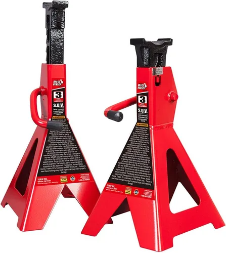 Vista 15 de BIG RED T42202 Torin Steel Jack Stands: Capacidad de 2 toneladas (4,000 lb), rojo, 1 par