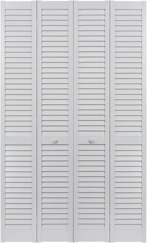 Vista 11 de LTL Home Products SEAPP24 Seabrooke - Puerta plegable interior con panel elevado de PVC, 80 pulgadas x 24 pulgadas, color blanco