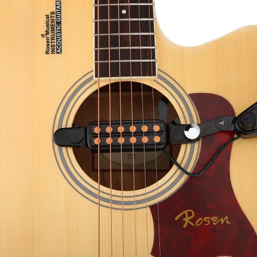 Vista 5 de Pastilla de guitarra eléctrica de volumen ajustable transductor con accesorios para guitarra acústica