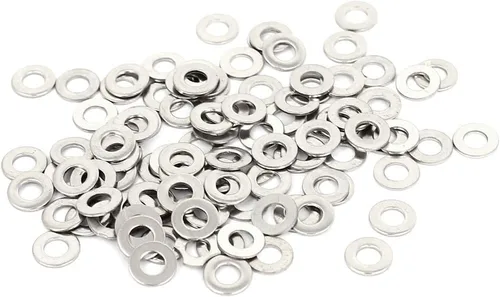 Vista 3 de uxcell Arandela plana sellada de acero inoxidable M1.0.236 x 0.012 in para tornillo de perno 100Pcs