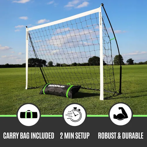 Vista 2 de QUICKPLAY Kickster - Arco de fútbol ultra portátil Montaje rápido y fácil Incluye red y bolsa de transporte Disponible en 7 tamaños Red