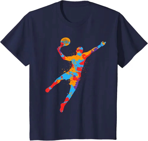 Vista 32 de Playera de Padel Playera Colorida Plataforma Tenis Paddleball Niños Camiseta de Padel