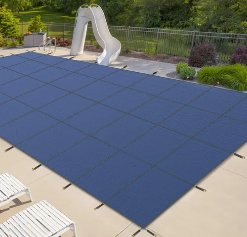 Vista 15 de iCOVER - Cubierta de seguridad para piscina interior, 16 x 32 pies, cubierta de seguridad rectangular para piscinas interiores, cubierta de piscina