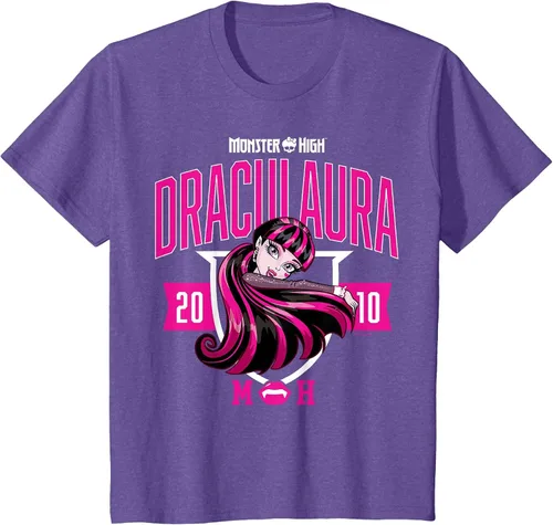 Vista 50 de Monster High -Camiseta Colegiada Draculaura Gris asfalto