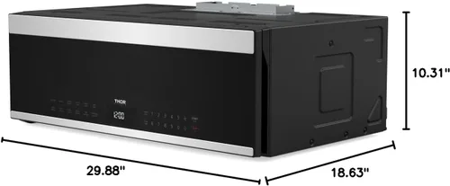 Vista 8 de THOR Kitchen Microondas Delgado de 30 Pulgadas Sobre la Estufa con Ventilación - Modelo TOR30L