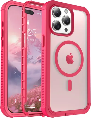 Vista 88 de jaroco - Funda magnética compatible con MagSafe para iPhone 11 de 6.1 pulgadas; protección de grado militar contra caídas, de doble capa