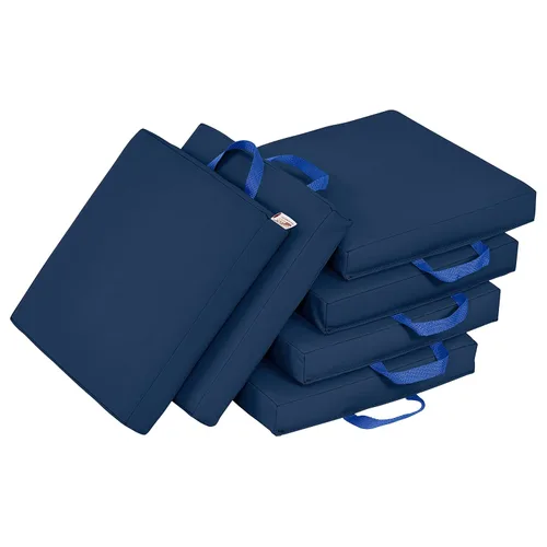 Vista 14 de ECR4Kids SoftZone - Cojines de suelo, cuadrados, asientos flexibles, surtidos, 6 piezas