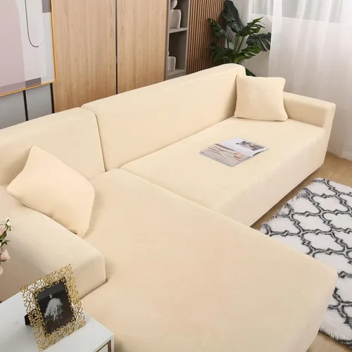 Vista 8 de MIFXIN Fundas para sofá modular en forma de L, 2 piezas, elásticas, tipo L, para sofá esquinero, protector de muebles, para mascotas, niños y perros