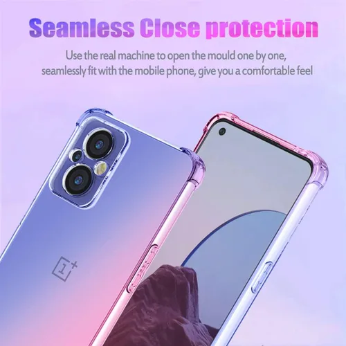 Vista 3 de Funda para OnePlus Nord N20 5G, linda funda protectora para OnePlus Nord N20 5G (azul/rosa)