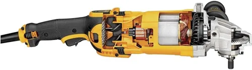 Vista 4 de DEWALT Amoladora angular, 9 pulgadas, 4.9 HP, 6.500 RPM, con sistema de eyección de polvo, con cable (DWE4599N)