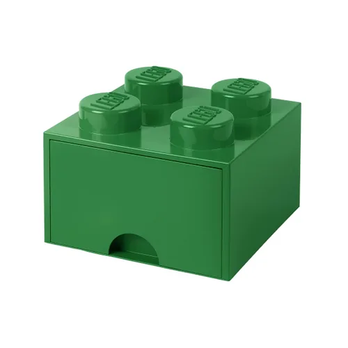 Vista 16 de LEGO - Cajón de ladrillos, 4 perillas, 1 cajón, caja de almacenamiento apilable, color verde menta aguamarina