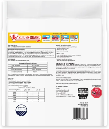 Vista 2 de HTH Pool Care pH Down, Reduce el pH, Químico para Piscina, 5 Libras