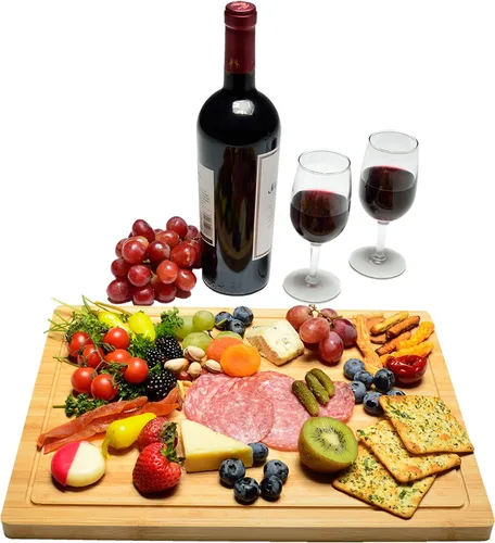 Vista 4 de Picnic at Ascot Penn State - Tabla de cortar grande con licencia de Nittany Lions de bambú para queso/embutidos de 15 x 11 pulgadas