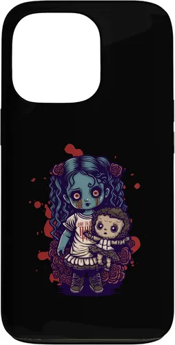 Vista 10 de Scary Goth Doll Holding Teddybear - Funda gótica gótica para iPhone 16