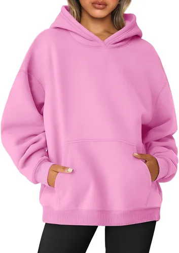 Vista 16 de AUTOMET Sudaderas de gran tamaño con capucha de forro polar para mujer, camisas de manga larga, sudaderas con bolsillo para otoño 2025
