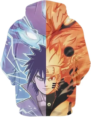 Vista 2 de CVERX Sudadera con capucha unisex de anime con estampado 3D para adultos y jóvenes