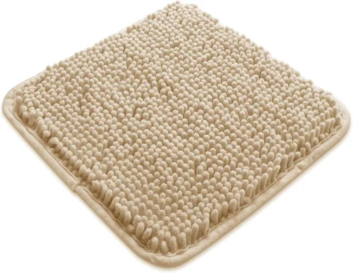 Vista 147 de Yeaban Alfombra de pasillo de baño de 24 x 72 pulgadas, antideslizante, alfombra de baño larga de felpilla gruesa, absorbente y lavable, alfombra