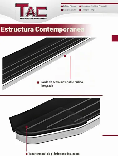 Vista 5 de TAC - Estribos compatibles con Honda Pilot SUV 2016-2022 de aluminio negro escalones laterales Nerf barras de escalón rieles de camioneta, panel