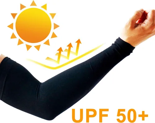 Vista 2 de PFFY 4 Packs UV Protection Cooling Arm Sleeves for Men and Women UPF 50 Sun Sleeve