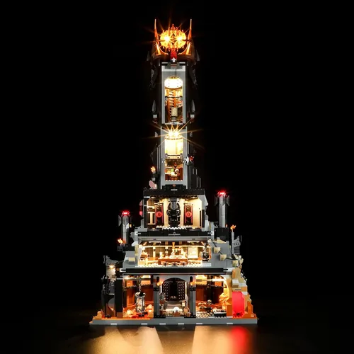 Vista 3 de LIGHTAILING Luz para Lego-10333 Barad-dûr – Kit de iluminación LED compatible con modelo de bloques de construcción Lego – no incluye el juego