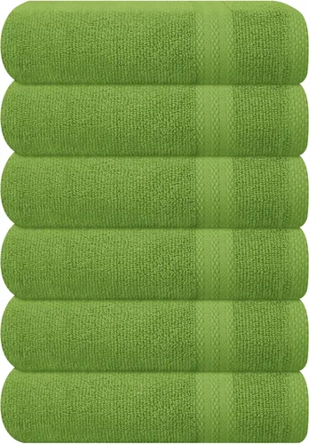 Vista 102 de GLAMBURG Juego de 2 Sábanas de Baño Extra Grandes de Algodón Premium de 700 GSM - 100% Algodón Peinado - 2 Sábanas de Baño 35x70 pulgadas - Calidad