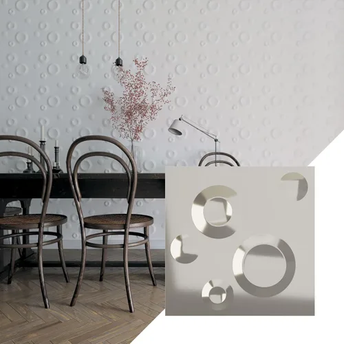Vista 19 de Ekena Millwork WP12X12COWH Cole EnduraWall - Paneles decorativos de pared 3D de 11 7/8 pulgadas de ancho x 11 7/8 pulgadas de alto, color blanco