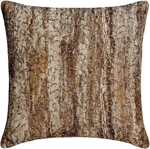 Vista 9 de The HomeCentric Funda de almohada dorada, funda de almohada geométrica moderna, funda de almohada de 12 x 12 pulgadas (11.8 x 11.8 in), funda