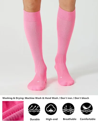 Vista 2 de CS CELERSPORT Pack de 23 calcetines de fútbol, sóftbol y béisbol para niños, jóvenes y adultos - Calcetines de compresión multideporte