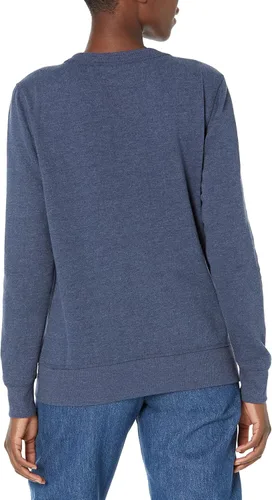 Vista 2 de Tienda Essentials - Sudadera de vellón de tela de toalla francesa con cuello redondo para mujer (disponible en talla extragrande)
