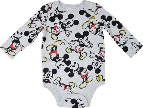 Vista 4 de Disney Lion King Winnie the Pooh Mickey Mouse Minnie Mouse Baby 3 Pack Bodysuits Newborn to Infant