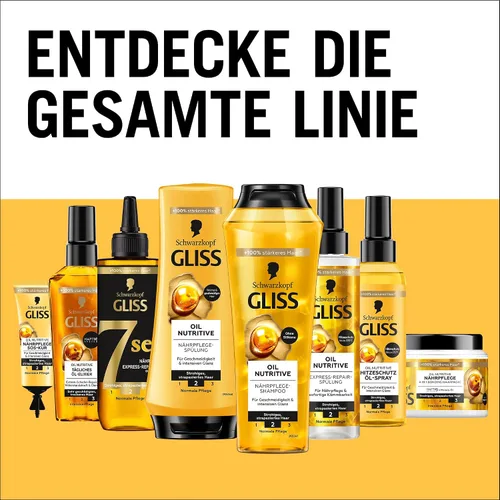 Vista 8 de Gliss Kur Aceite para el cabello Daily Oil Elixir (2.5 fl oz), aceite para cabello seco nutre y refina el cabello sin residuos grasos, contiene