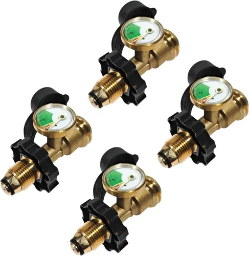 Vista 9 de Indicador de nivel de tanque de propano, adaptador de tanque de propano para tanque de propano LP de 5 a 100 libras, medidor de tanque de propano 1