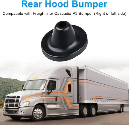 Vista 5 de JDMON Parachoques de capó trasero compatible con Freightliner Cascadia, sustituye a A18-59704-000 A17-20868-000 (2 piezas)