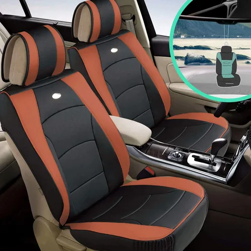 Vista 9 de Cojín de asiento FH Group tipo banco, de cuero sintético, ultracómodo, apto para la mayoría de los vehículos, camionetas, vehículos utilitarios