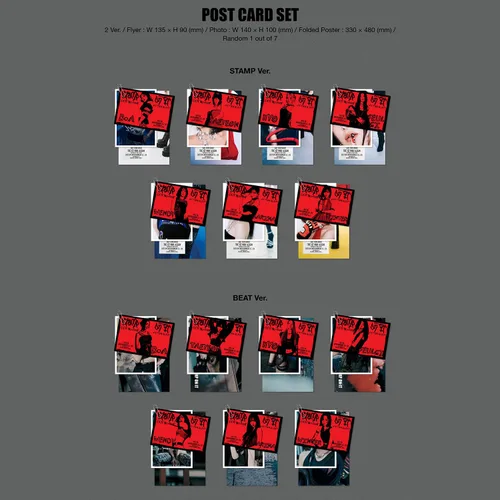 Vista 6 de GOT the beat - 1er mini álbum [Stamp On It] (STAMP Ver.) libro de fotos + CD-R + juego de tarjetas postales (volante, foto, póster plegado) +